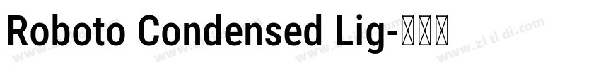 Roboto Condensed Lig字体转换